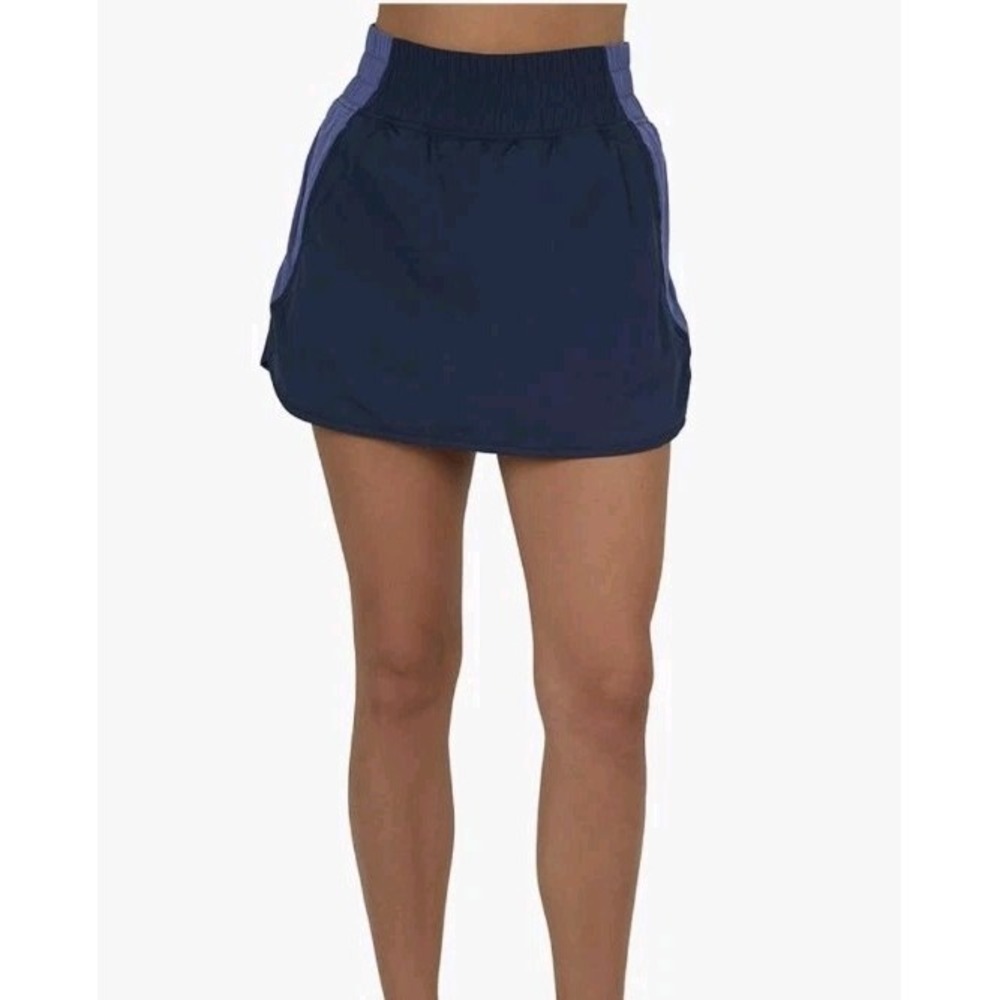 Yogalicious Radiant Color Block Bailey Skort Mood Ingigo Size XL NWT